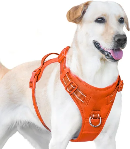 Vista 10 de Arnés sin tirones para perro, chaleco reflectante para cachorros para perros pequeños, medianos y grandes (negro, XS)