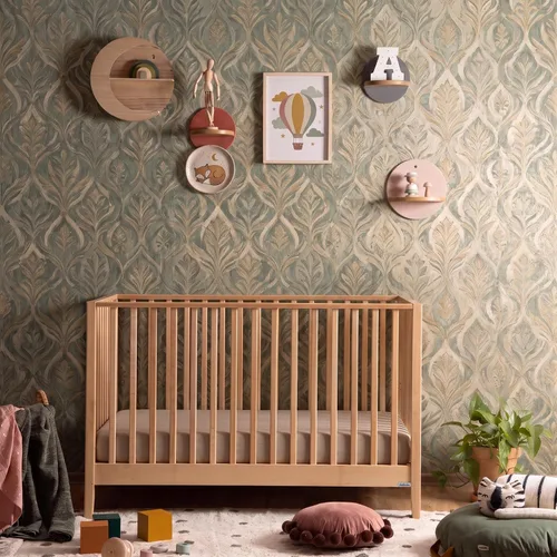 Vista 4 de dadada LaLa - Cuna convertible 3 en 1 de madera maciza, natural