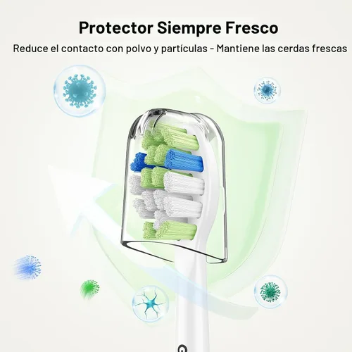 Vista 4 de Cabezales de cepillo de dientes de repuesto para Philips Sonicare, control de placa, compatible con mangos de cepillo de dientes eléctrico de clic