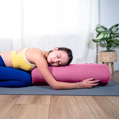 Vista 57 de Sol Living Almohada de yoga rectangular para meditación, accesorios de meditación de algodón, almohada de meditación restaurativa de yoga, almohada