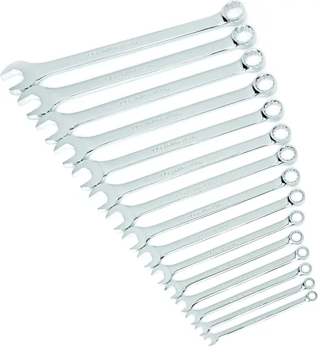 Vista 2 de GEARWRENCH 81901 - Juego de 15 piezas de llaves combinadas de patrón largo de 12 puntos, SAE