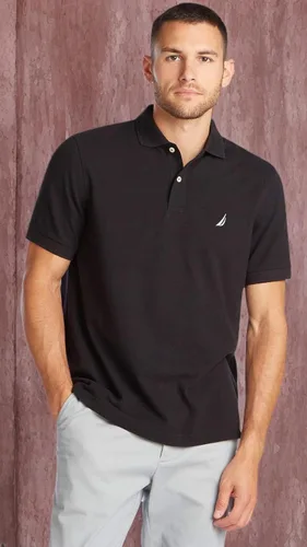 Vista 183 de Nautica playera polo clásica de mangas cortas, color sólido, para hombre