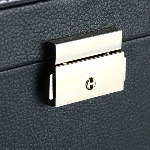 Vista 9 de DasMarine Estuche de 24 ranuras para reloj, funda de piel sintética para hombres y mujeres, organizador de reloj, parte superior acrílica, caja