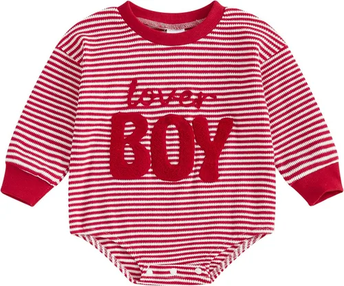 Vista 20 de MERSARIPHY Ropa de Navidad para bebé, sudadera para bebé, niño, niña, mameluco de Papá Noel para bebé, trajes de otoño e invierno Waffle