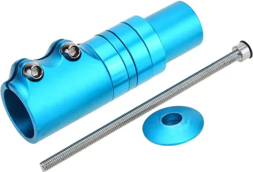 Vista 3 de BlueSunshine - Elevador para manillar de bicicleta, tenedor de bicicleta, extensión de aleación de aluminio (negro)