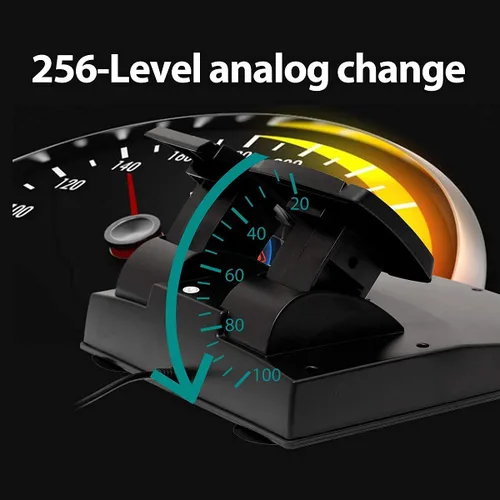 Vista 8 de DOYO Gaming Racing Wheel, Steering Wheel for PC, 270 Degree Driving Force Sim Game Steering Wheel with Responsive Gear and Pedals for PCPS3PS4XBOX