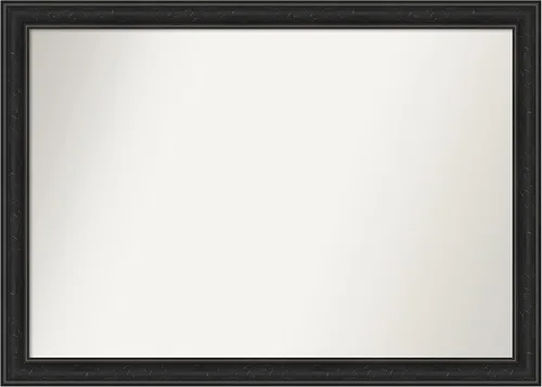 Vista 185 de Amanti Art Espejo personalizado, gran espejo de baño estrecho, espejo de pared o espejo de tocador de baño sobre el fregadero (24 x 24 pulgadas)