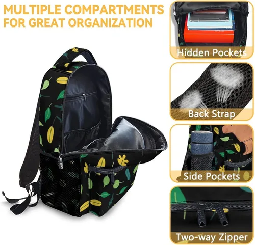 Vista 6 de Mochila para niñas, mochilas escolares para niños y niños, bonita bolsa de libros de animales de 17 pulgadas, bolsas de libros para niñas