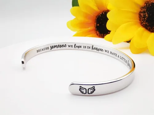 Vista 273 de Pulseras inspiradoras para mujer, joyería de acero inoxidable, con refranes, pulsera motivacional con mensaje oculto, pulseras grabadas para mejor