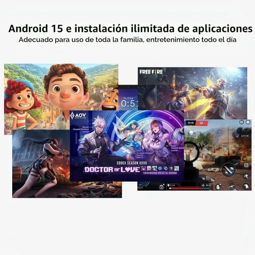 Vista 6 de Tableta Android de 12 pulgadas, tableta Android 15 con pantalla 2K, MTK G99 Octa-Core, expansión de 16 GB 256 GB 1 TB, WiFi 2.4/5G, cámara de 21 MP