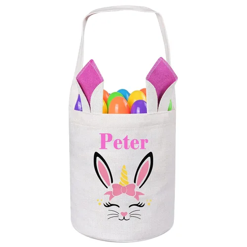Vista 8 de Jocidea - Cesta de Pascua personalizada, cestas de Pascua personalizadas, regalos de Pascua personalizados, cesta de Pascua para niños y niños