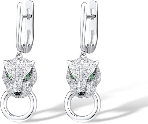 Vista 2 de Santuzza Aretes hipoalergénicos de plata de ley para mujer
