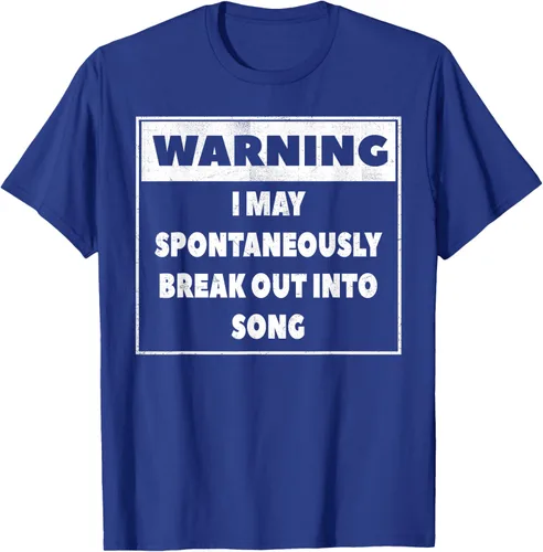 Vista 21 de Advertencia I may Spontaneously romper en canción camiseta