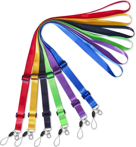 Vista 8 de Paquete de 5 cordones ajustables de liberación rápida con soporte vertical Paquete de 5 cordones con soporte para insignias