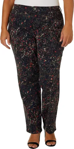 Vista 20 de Gloria Vanderbilt - Pantalones de mezclilla Amanda clásicos de tiro alto y pierna cónica petite para mujer Begonia Bloom