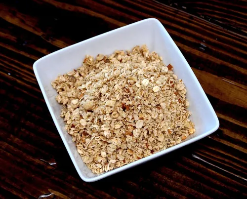 Vista 2 de Burl Barley Granola, Granola de vainilla y almendras, grano de cebada, 1 libra, paquete de 2, cereal de cebada enrollado de grano entero