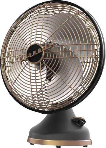 Vista 6 de Vornado Silver Swan - Ventilador oscilante vintage, níquel cepillado