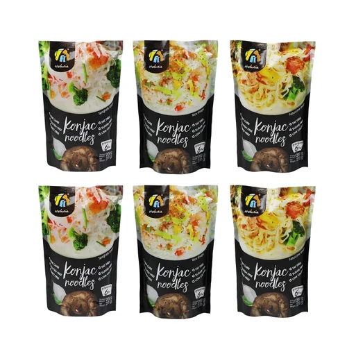 Vista 9 de Hethstia Konjac Noodles Angel Hair - Paquete de 6 fideos Shirataki, bajo en calorías, bajo en carbohidratos, sin azúcar, sin gluten, apto para dieta
