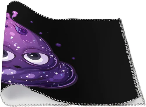 Vista 3 de Purple Galaxy Poop Placemats Set of 6 Resistant Table Mats Washable Place Mats for Dinner Party Table Decoration