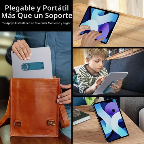 Vista 7 de Soporte universal para tableta con soporte de anillo integrado, paquete de 2 soportes ajustables para tableta multifunción con parche adhesivo