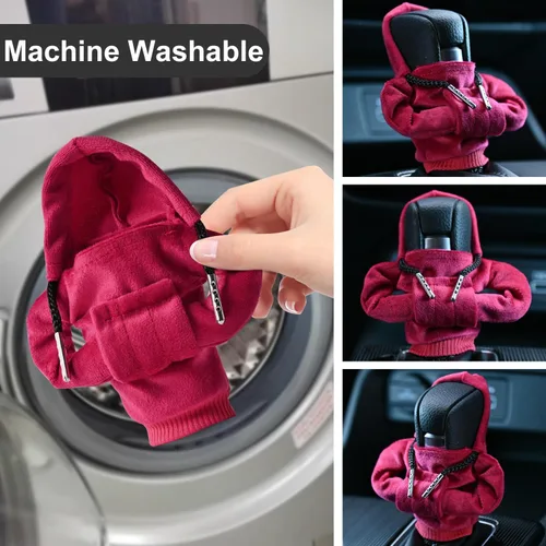 Vista 18 de Sudadera con capucha para palanca de cambios de automóvil, accesorios interiores de automóviles, camisa con capucha de moda, divertida perilla