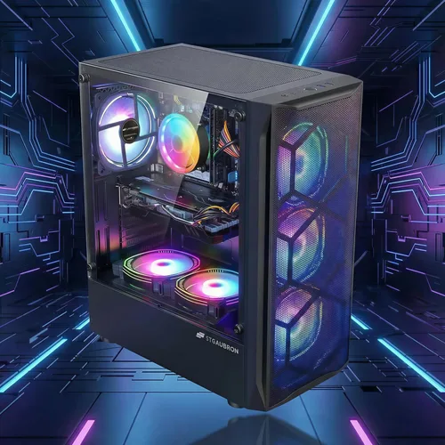 Vista 5 de Escritorio para PC para juegos STGAubron, Core I5, RX 5700 8G, RAM 16G, SSD 512G Gaming Computer Tower for Streaming,Video Editing,Home,School,I5
