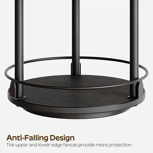 Vista 7 de YATINEY Organizador Lazy Susan, Estante Giratorio para Especias, Organizador de Mesa Giratoria para Especias de 2 Niveles, Soporte Industrial