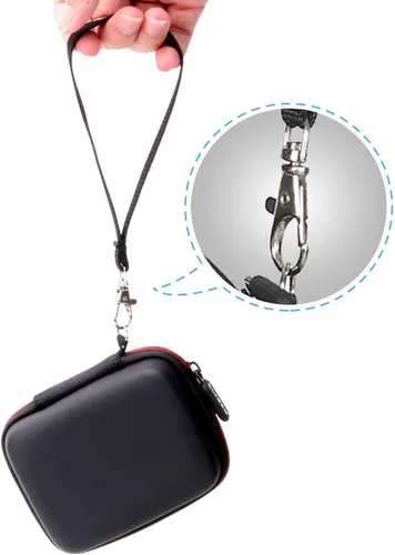 Vista 7 de LTGEM - Funda compatible con JBL GO2 / GO 2 / GO Altavoz ultra portátil impermeable, negro y gris