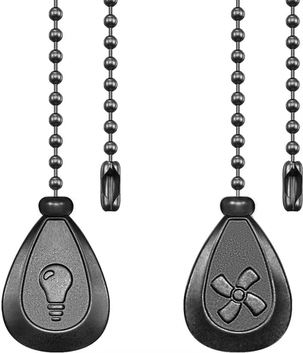 Vista 10 de Juego de 2 extensiones de cadena de bronce para ventilador de techo 2