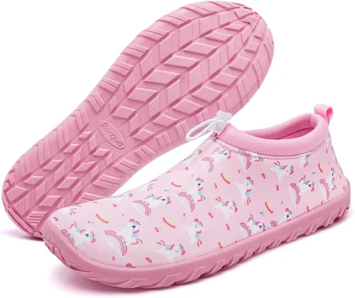 Vista 3 de Racqua Zapatos de agua para niños y niñas, zapatos de natación de secado rápido, ligeros, para playa, piscina, natación (niños pequeñosgrandes)