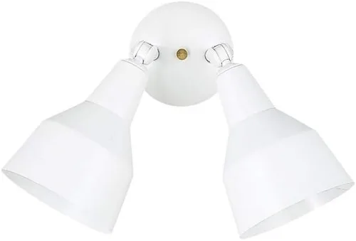 Vista 3 de Sea Gull Lighting 8607-12 - Lámpara de inundación giratoria ajustable para exteriores, acabado negro