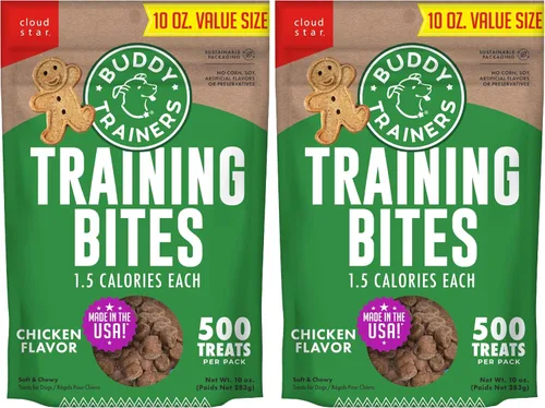 Vista 9 de Buddy Biscuits Trainers Training Bites - Golosinas suaves y masticables para perros, carne de res, bolsa de 10 onzas (paquete de 2)