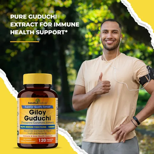 Vista 9 de SANDHUHERBALS Giloy orgánico (Guduchi) Polvo Herbal 120 cápsulas vegetarianas para hombres y mujeres Suplemento herbario natural para apoyo