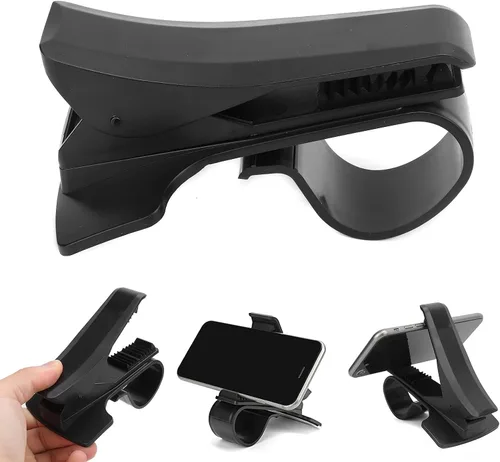 Vista 8 de Soporte de teléfono para salpicadero, soporte de teléfono para automóvil, antideslizante, clip universal para 3-6.5 pulgadas MP4 PDA