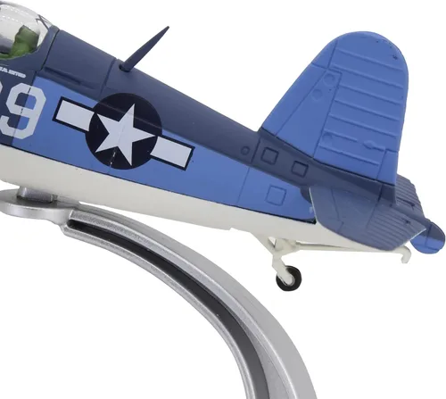 Vista 8 de TANG DYNASTY 1:72 F4U Corsair Metal Fighter modelo de avión de ataque, Marina de los Estados Unidos, modelo de avión militar, avión fundido a