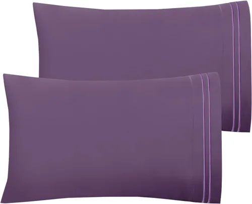 Vista 13 de Mejoroom Hotel Luxury Queen - Fundas de almohada de microfibra de 20 x 30 pulgadas, juego de 2 fundas de almohada suaves, acogedoras y transpirables