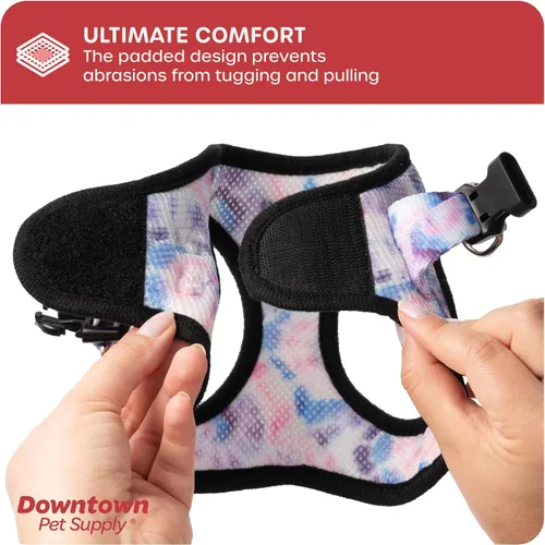 Vista 158 de Downtown Pet Supply Arnés para perro Step-in – Sin tirones, malla acolchada ajustable con ribete reflectante, correa de hebilla segura – Arnés