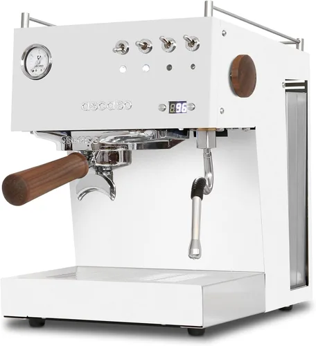 Vista 2 de Máquina de espresso programable Ascaso Steel PID con controles volumétricos, termobloque único, 120V (ÚNICA, BLANCA)