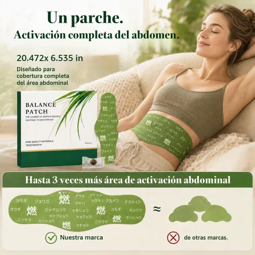Vista 6 de Parche de equilibrio de hierbas japonesas, ingredientes a base de plantas, diseño adhesivo cómodo, fácil uso tópico, 2 cajas, 10 parches (2)