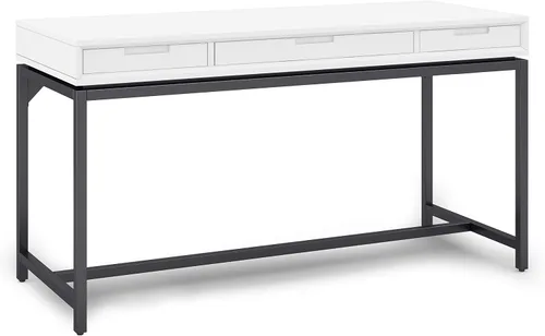 Vista 18 de SIMPLIHOME Escritorio de madera maciza Banting de 72 pulgadas de ancho en Distressed Grey