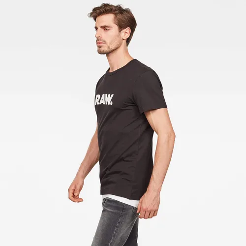 Vista 2 de G-STAR RAW Camiseta de manga corta con cuello redondo y estampado Holorn para hombre