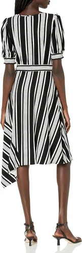 Vista 2 de KARL LAGERFELD Womens Striped Knit Midi