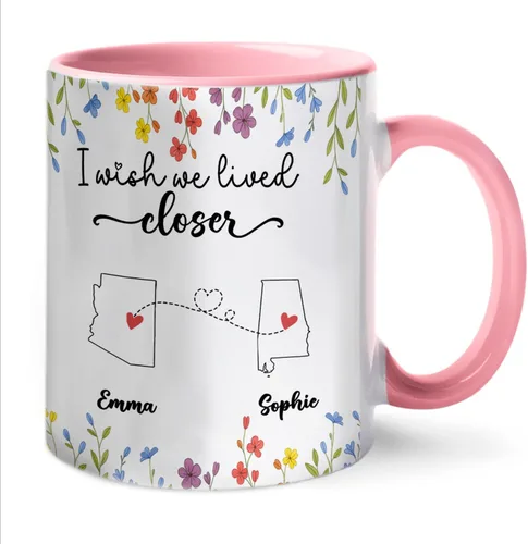 Vista 11 de Taza de café personalizada de la amistad para mejores amigos, mejores amigos, hermana del alma, tazas de café personalizadas para mejores amigas