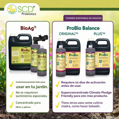 Vista 6 de SCD Probiotics BioAg Organic Farm & Garden - Microbios constructores de suelo, 1 litro