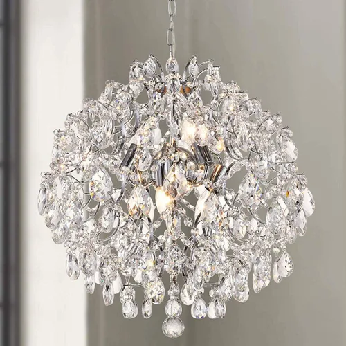 Vista 12 de Bestier Lámpara colgante moderna dorada con forma de gota de lluvia de cristal, lámpara de techo para comedor, baño, dormitorio, sala de estar Oro