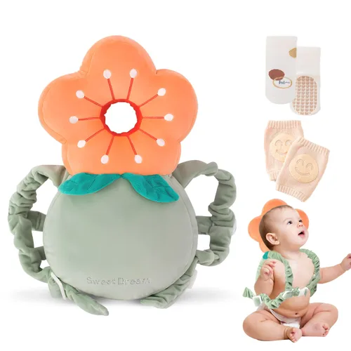 Vista 15 de Mochila con protector de cabeza para bebé caminante, mochila ajustable con protección para la cabeza del bebé para la seguridad del aprendizaje