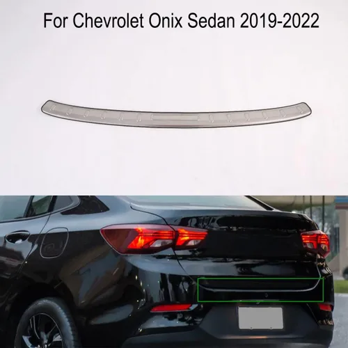 Vista 2 de Cubierta protectora de la tapa del maletero de la puerta trasera del automóvil, para puerta trasera del automóvil, compatible con Chevrolet Onix