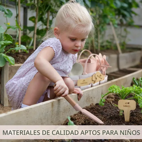 Vista 7 de ZICOTO El mejor juego de jardinería para niños: el juego de jardinería perfecto para niños pequeños con herramientas duraderas y seguras para una