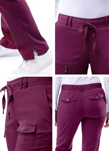Vista 4 de Adar Pro Scrubs para mujer - Pantalones de yoga ajustados