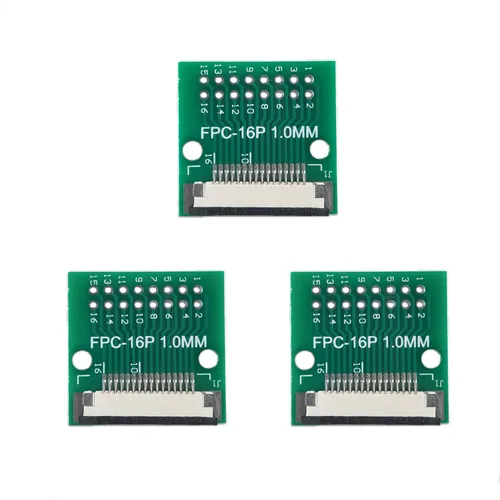 Vista 13 de MTCELL 6 unids FFC FPC PCB Converter Board 4 Pin 0.039 in Pitch to Dip 0.100 in para FCC Cable Par Extender Adaptador